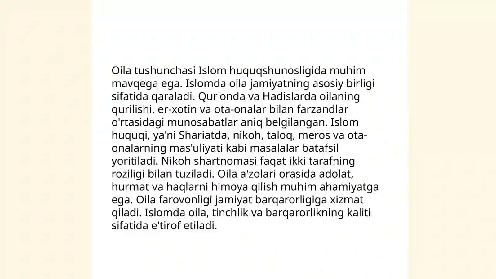 Islom huquqshunosligida oila, nikoh, taloq, idda, zihor tushunchalari 3