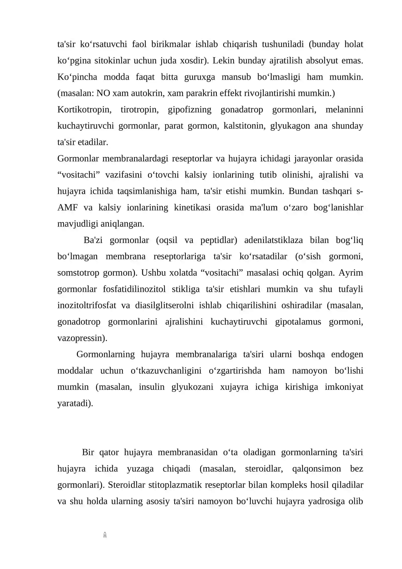 Oqsil polipeptid tuzilishga ega bo'lgan gormonal dori vositalar 3