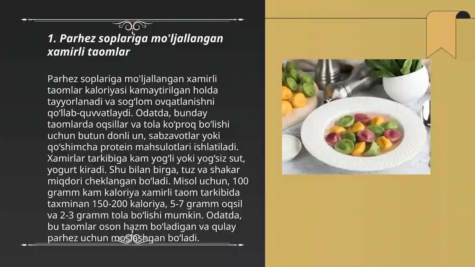 Bolalar va parhez ovqatlanishda xamirli taomlar tayyorlash 3