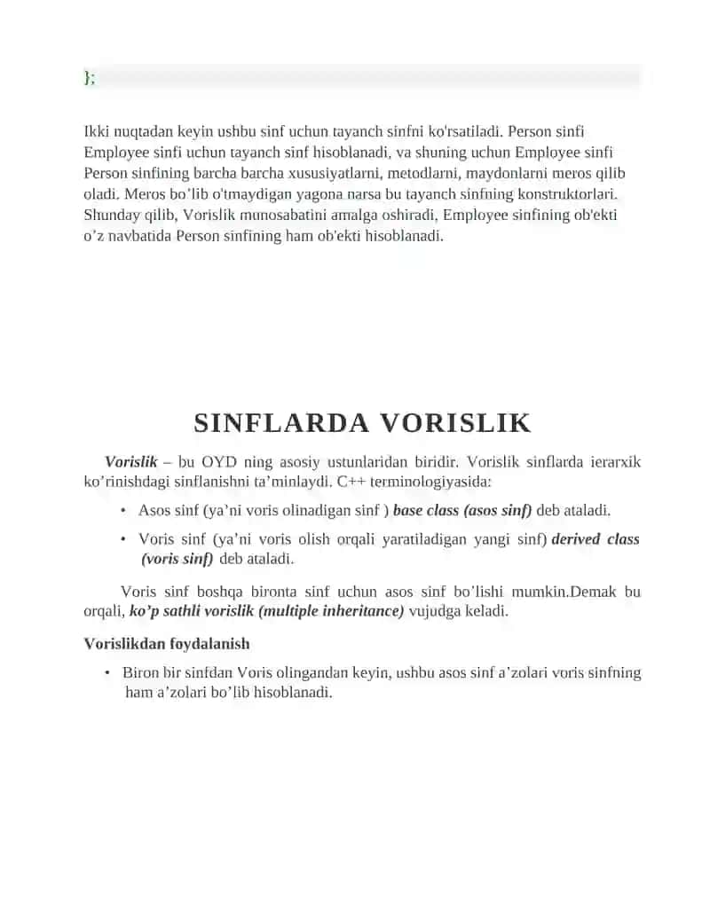 OOP(Object Oriented Programming - Obyektga yo'naltirilgan dasturlash) 3