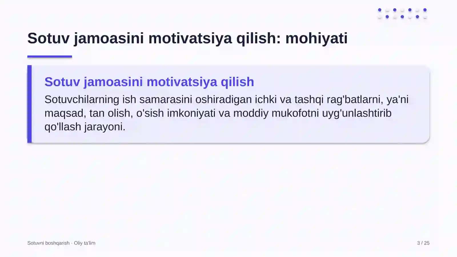 melioratsiya tizimida sotuv jamoasini motivatsiya qilish 4009 3