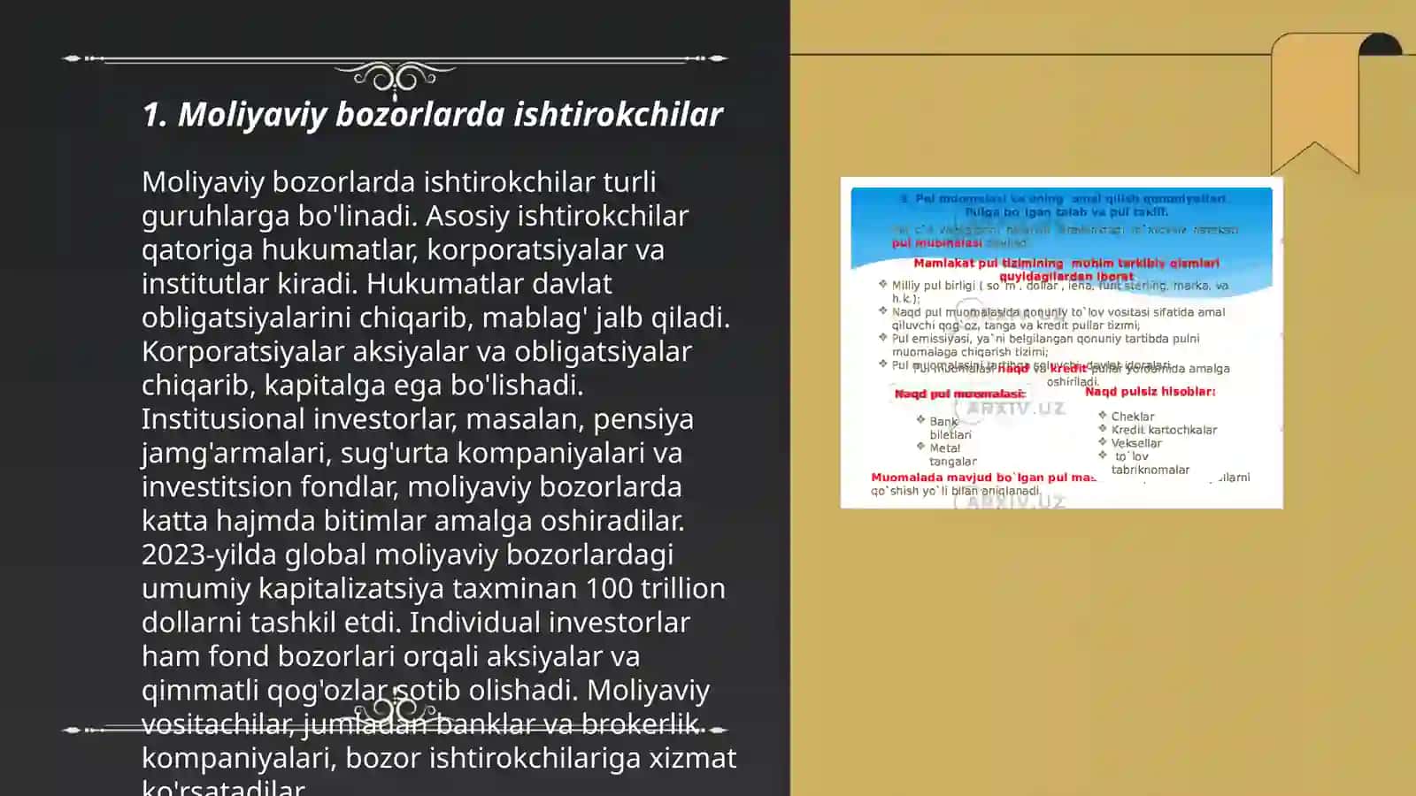 Moliyaviy bozorlar 3