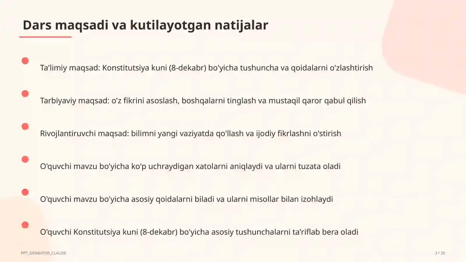 Konstitutsiya kuni (8-dekabr) 3
