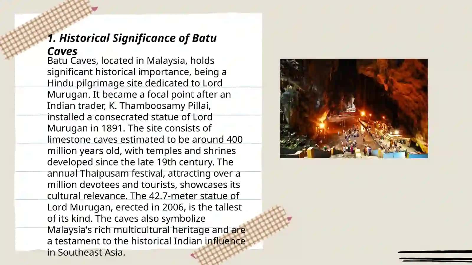 Malayziyaning Batu Caves tarixiy majmuasi 3