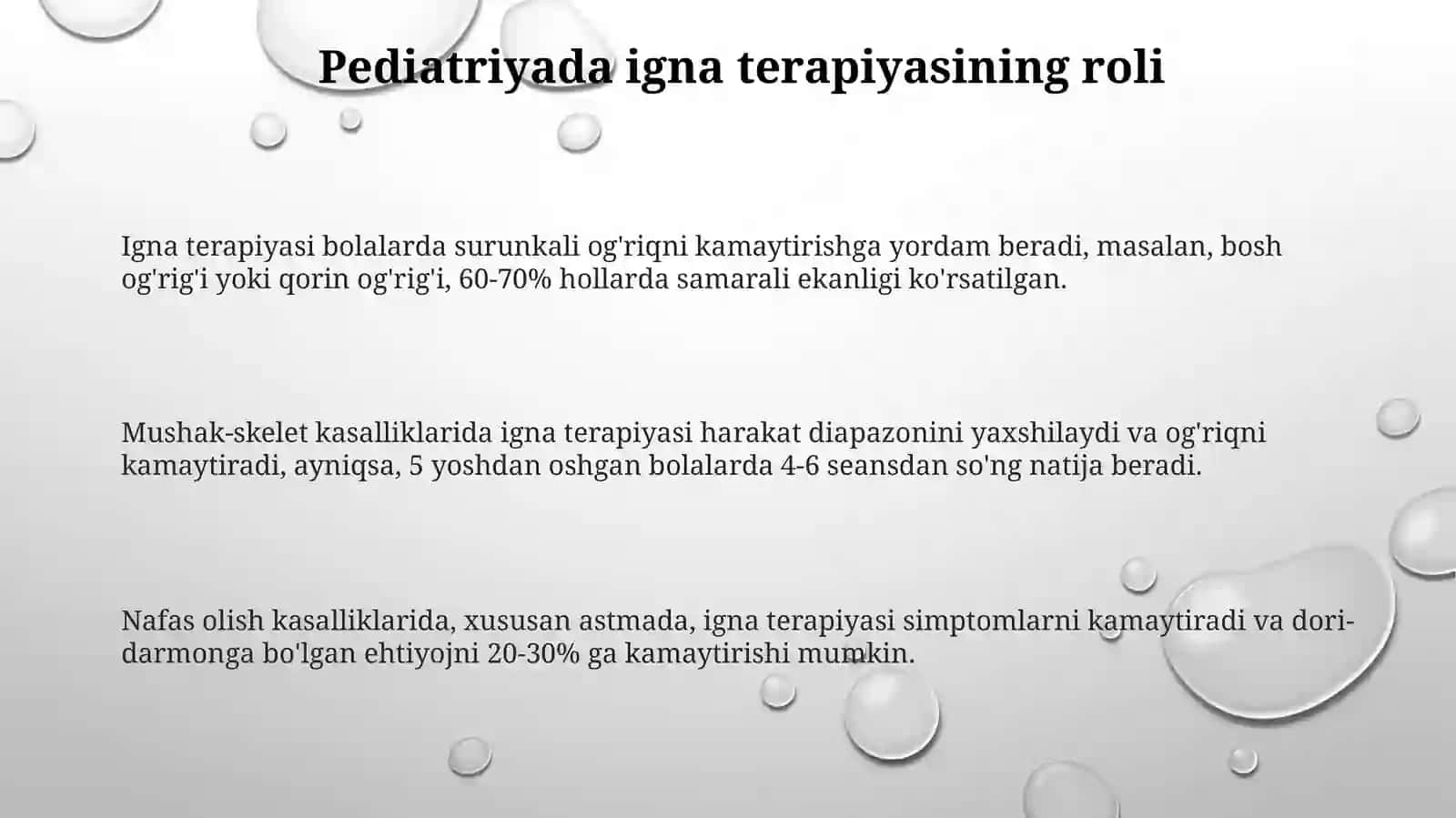 Pediatriyada igna terapiyasining ahamiyati 3