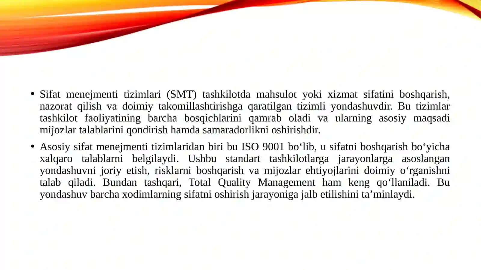 Sifat menejmenti tizimlari va ularning tashkiliy samaradorlikka ta'siri. 3