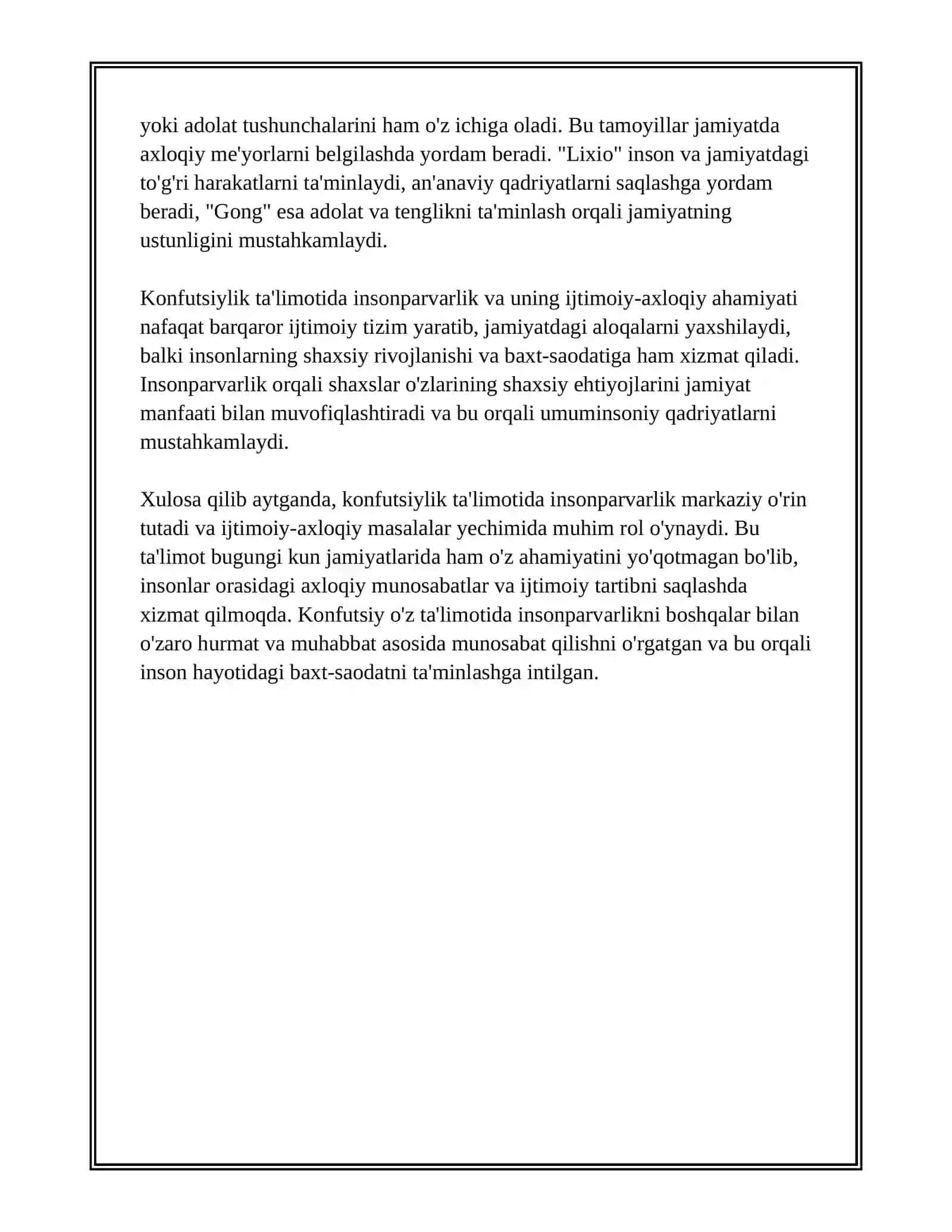 KONFUTSIYLIK TA'LIMOTIDA IJTIMOIY-AXLOQIY MASALALAR 3