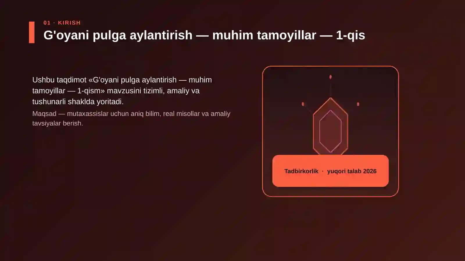 G'oyani pulga aylantirish — muhim tamoyillar — 1-qism 3