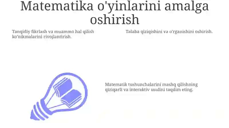 Matematik o‘yinlar 3