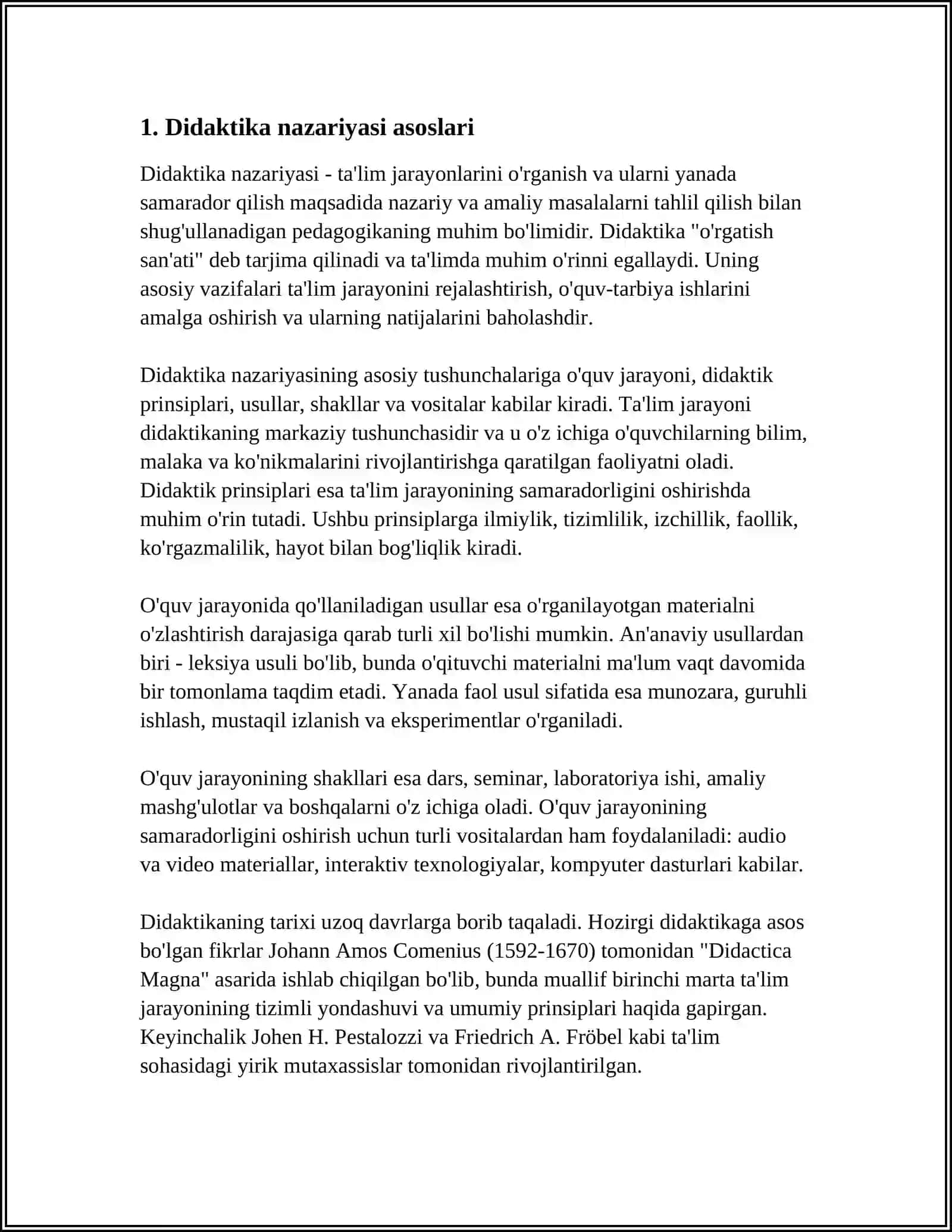 DIDAKTIKA TA'LIM NAZARIYASI SIFATIDA 3