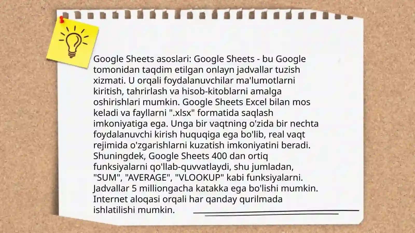 Google Sheets 3