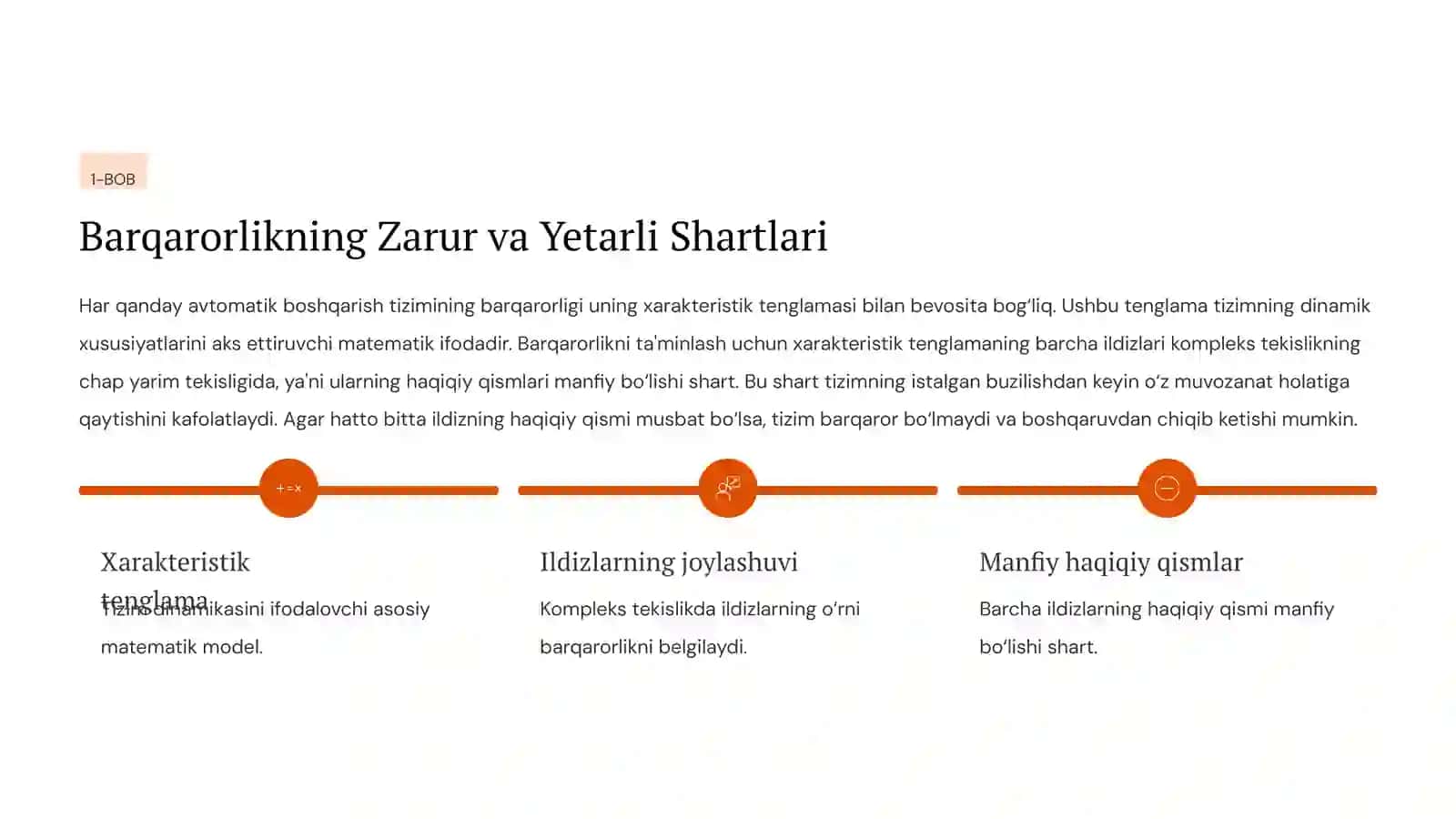 BARQARORLIKNING ZARUR VA YETARLI SHARTLARI 3