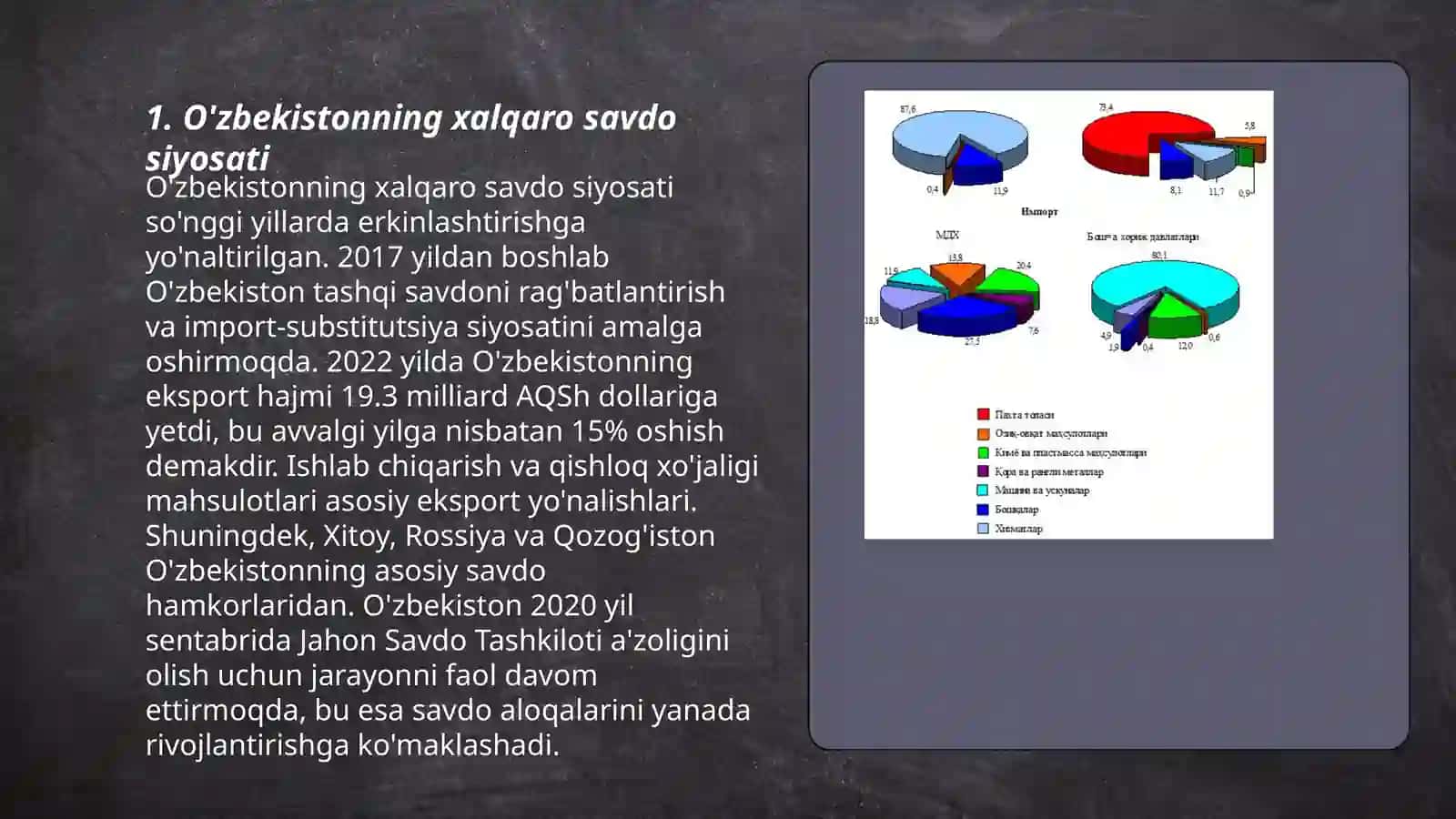 O'zbekiston Respublikasi tashqi iqtisodiy aloqalari 3