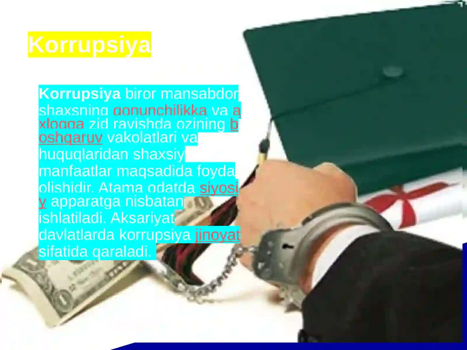 Korrupsiya tushunchasi va uning oqibatlari 3