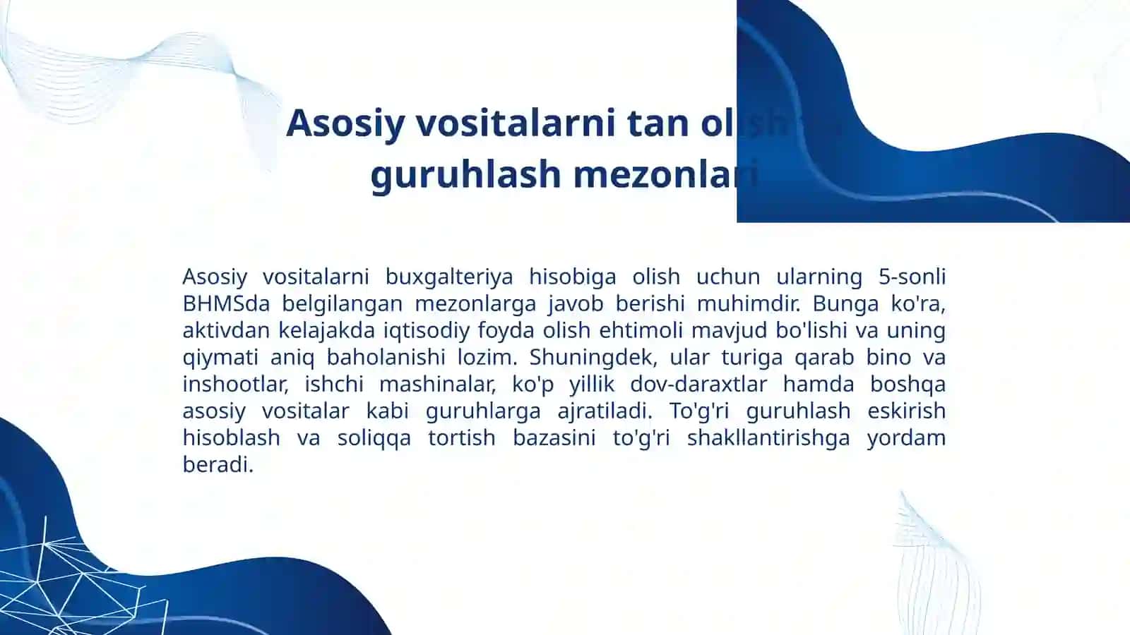 asosiy vositalar hisobi 3