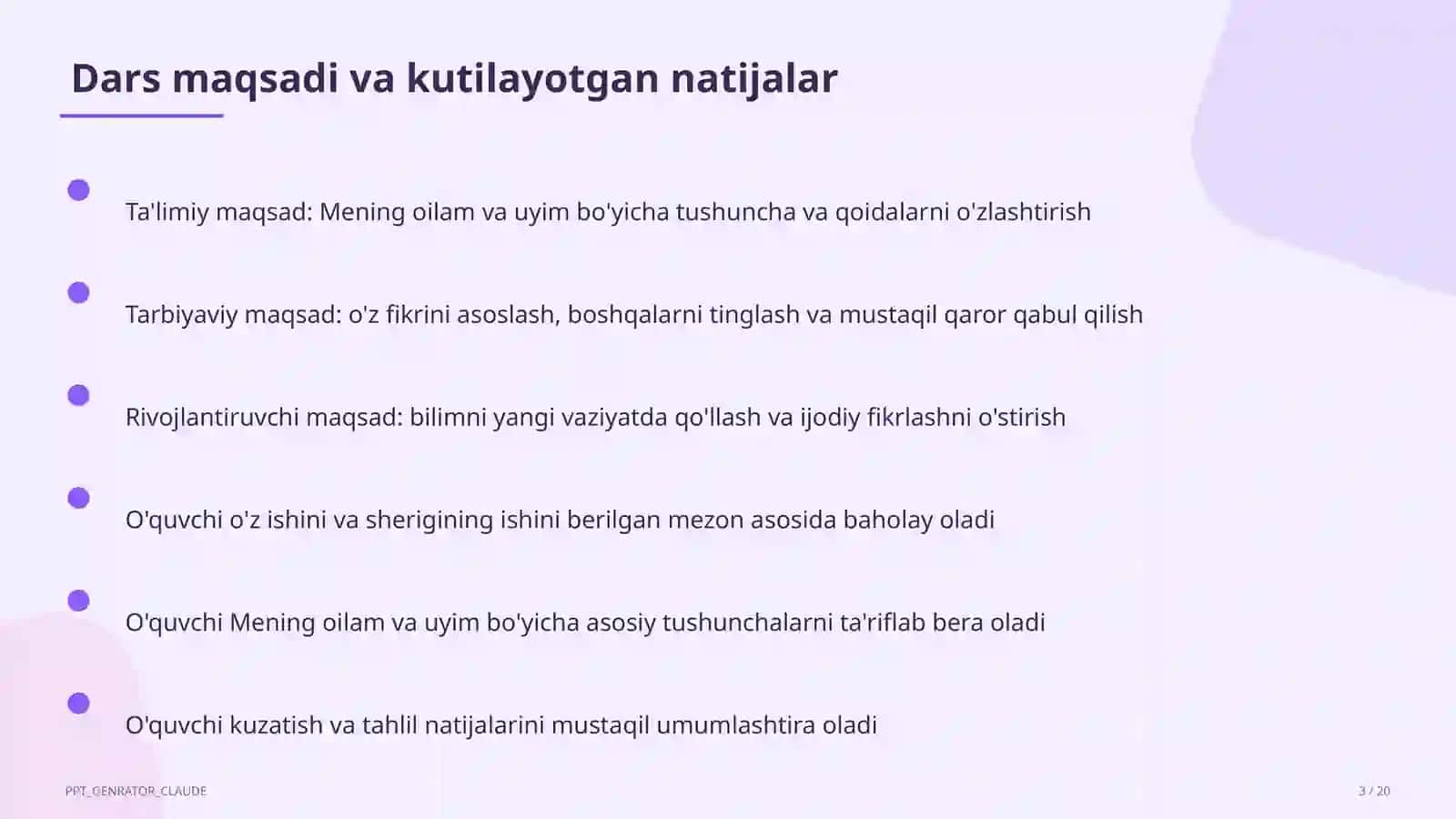 Mening oilam va uyim (1-sinf) 3