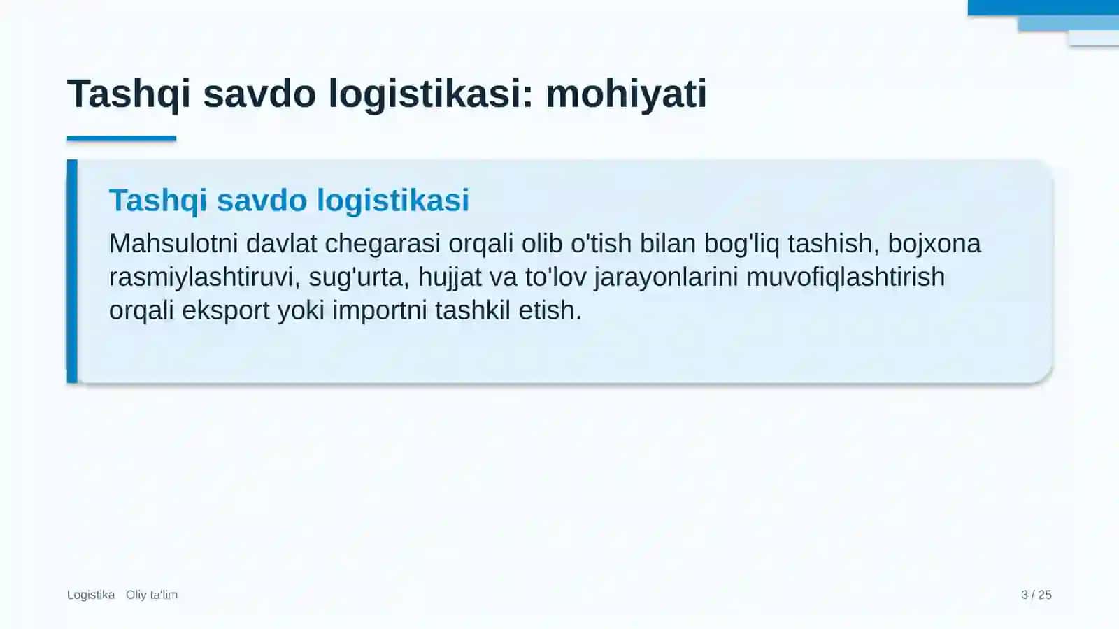 paxta tozalash zavodlarida tashqi savdo logistikasi 5219 3
