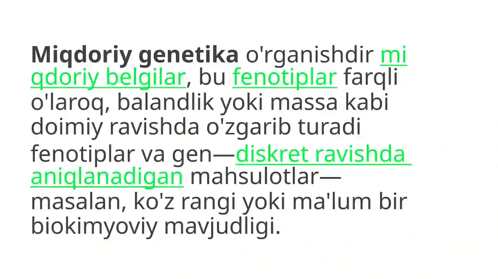 MIQDOR BELGILAR GENETIKASI 3