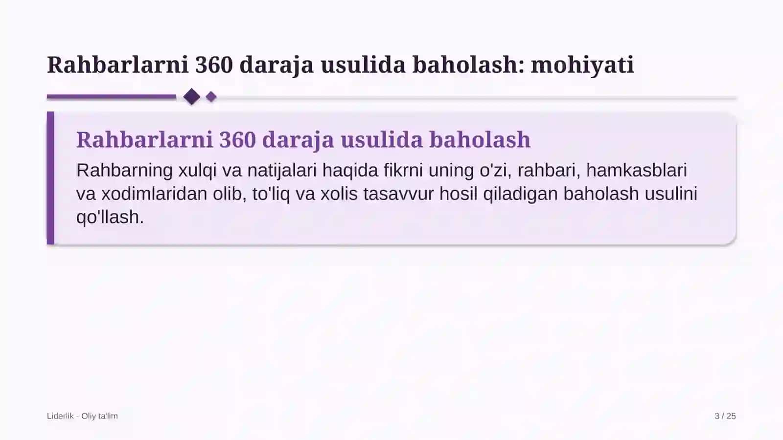 Davlat xizmatlari markazlarida rahbarlarni 360 daraja usulida baholash 3