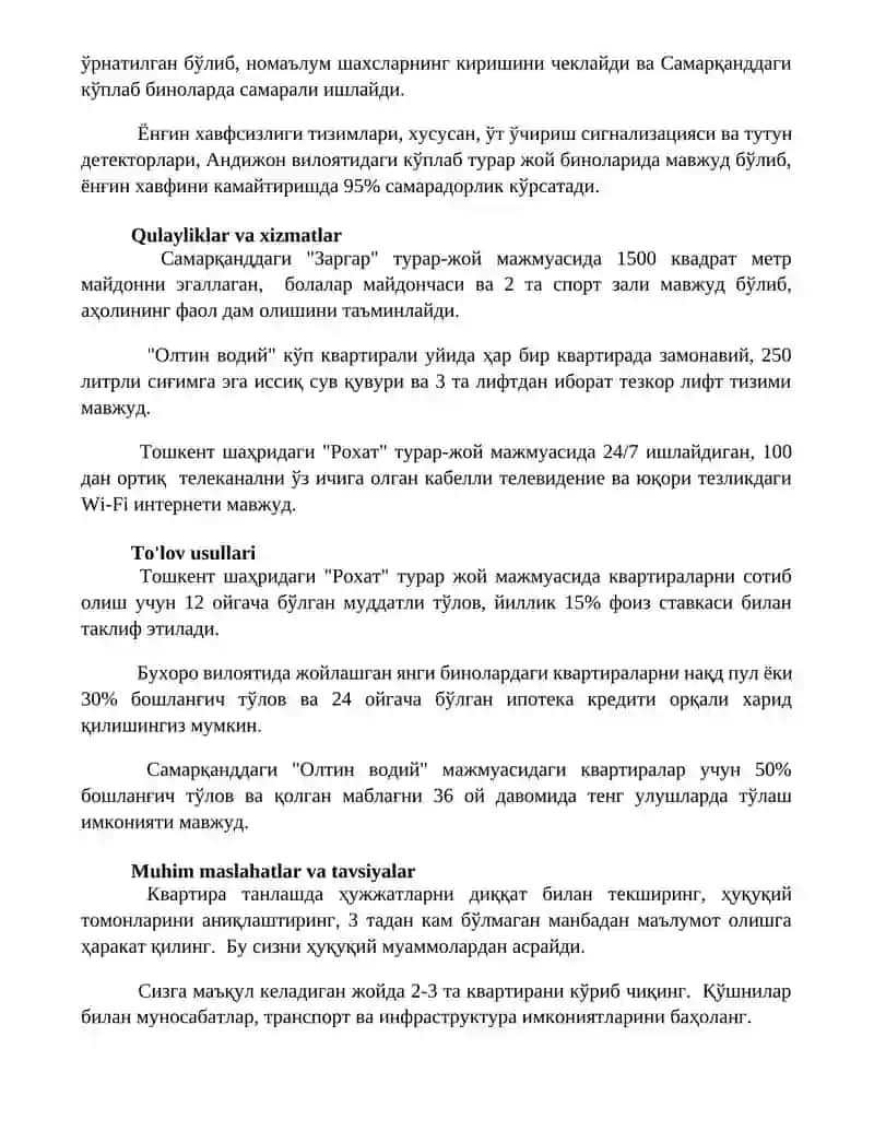 Kvartiralar 3