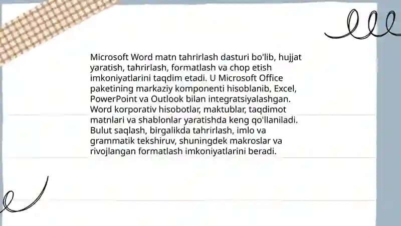 Microsoft Word 3