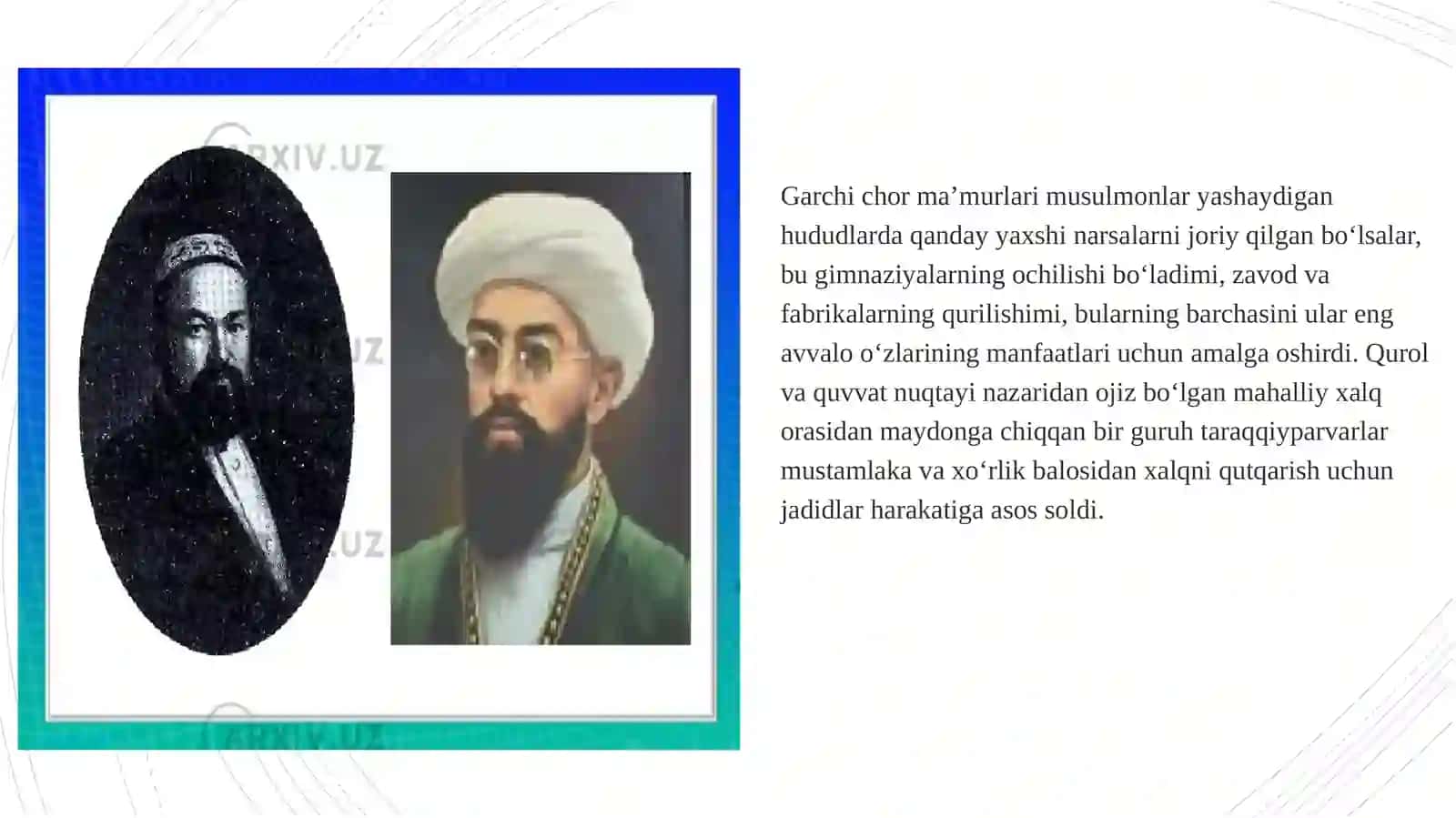 Jadidlar va jadidchilik harakati tarixi 3