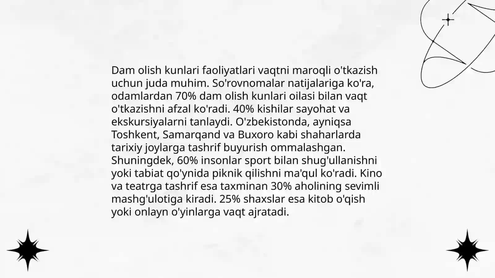 Aholining bòsh vaqti va uning sarflanishi 3