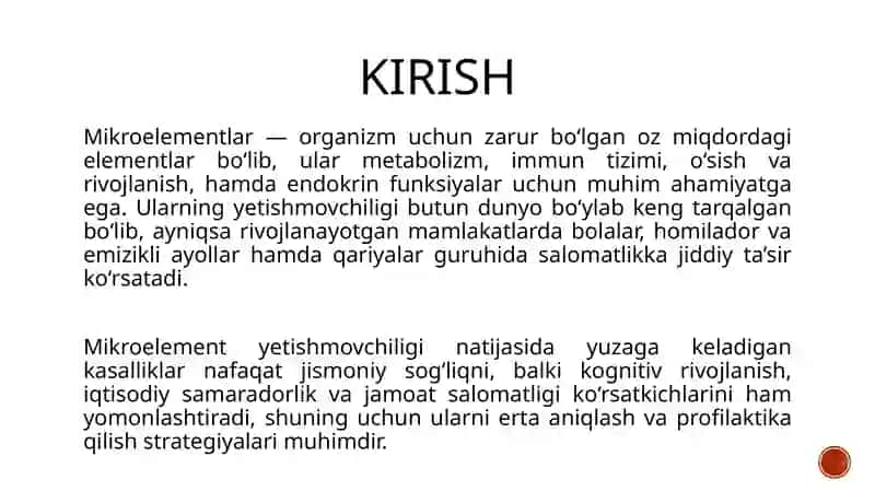 Mikroelementlarni yetishmovchiligi natijasida kelib chiqadigan kasalliklar va profilaktikasi 3