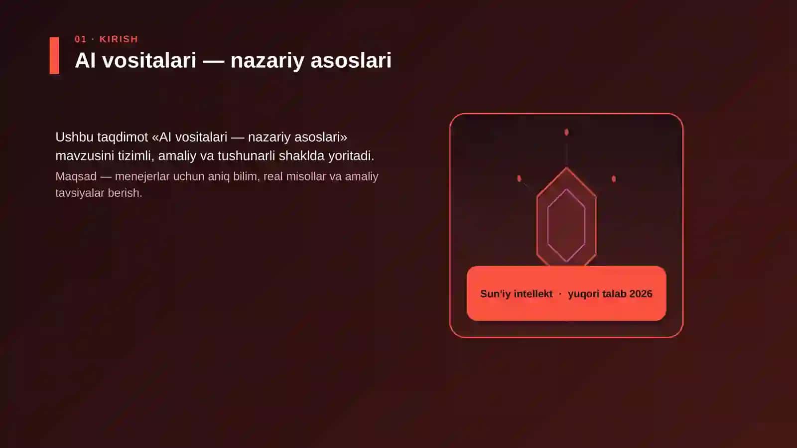 AI vositalari — nazariy asoslari 3