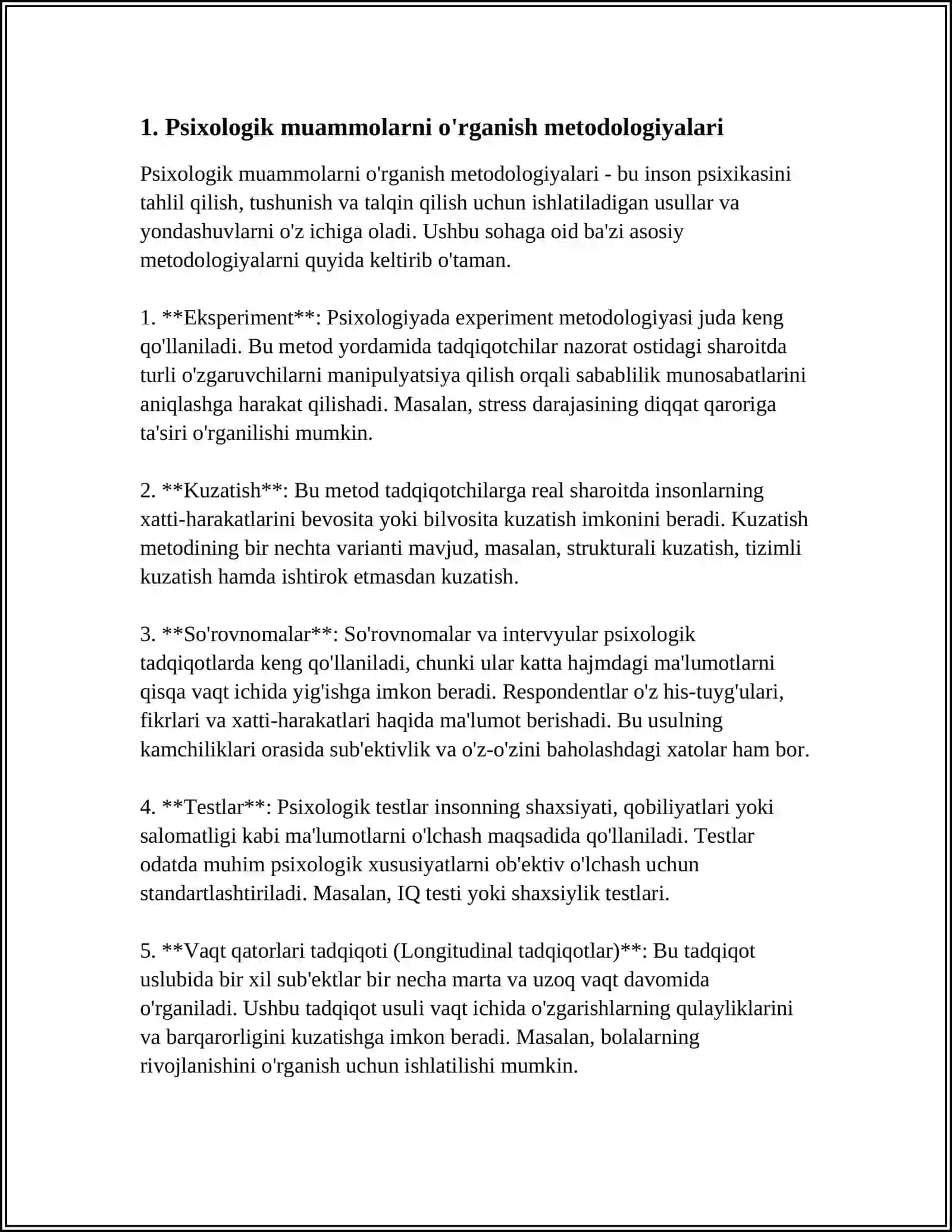 PSIXOLOGIK MUAMMOLARNI O`RGANUVCHILABARATORIYALARNING OCHILISHI 3