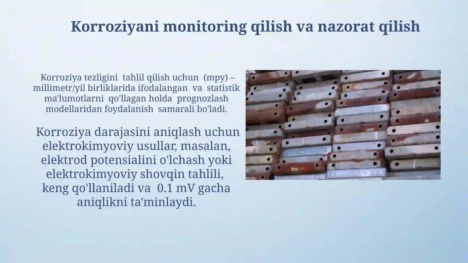 Neft va gaz sanoat qurilmalari korroziyasi va mineral tuzlar karoziyasi 3