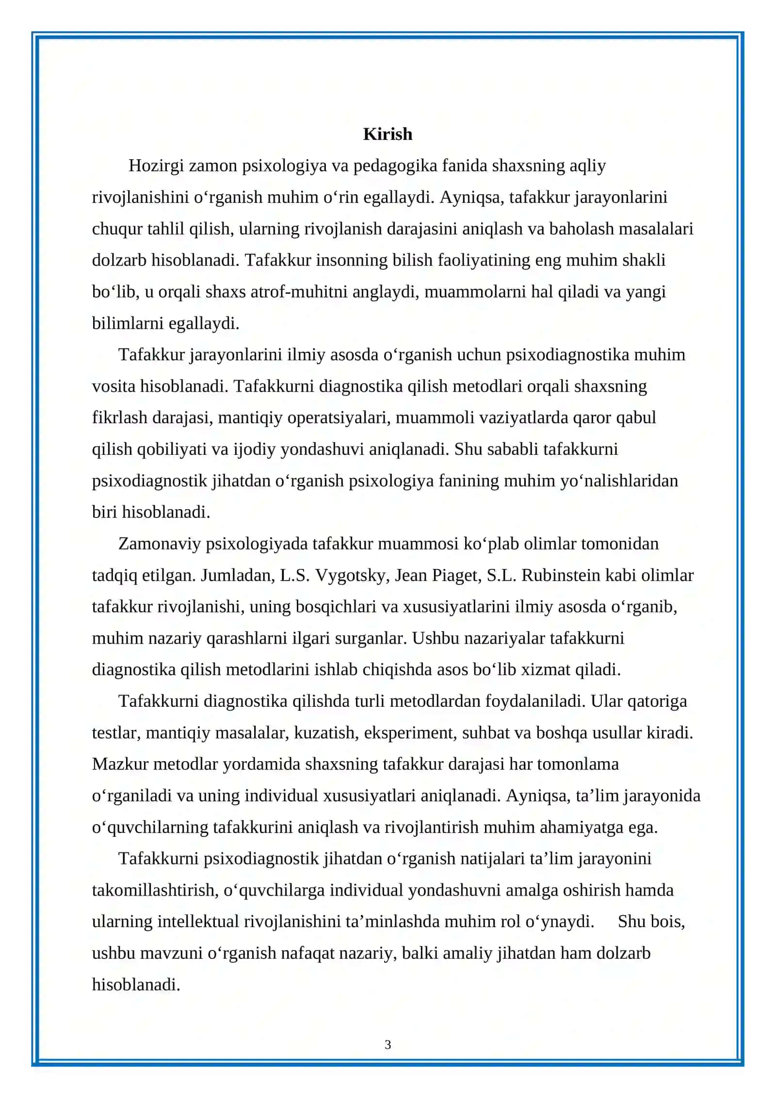 Tafakkurni diagnostika qilish metodlari 3