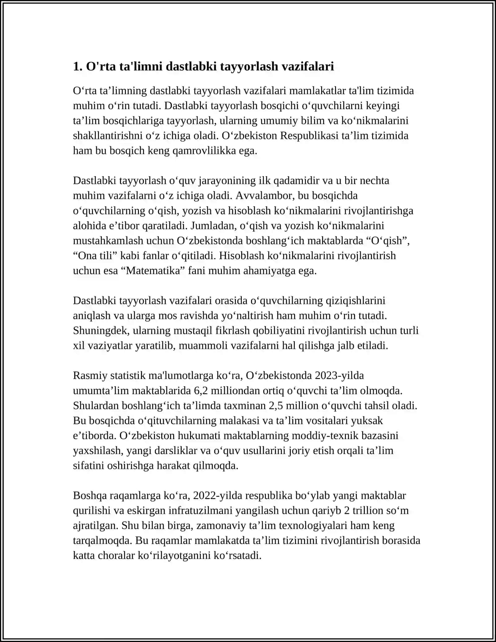 IJTIMOIY MAKTABGACHA TA'LIMNI TASHKIL ETISH VAZIFALARI 3