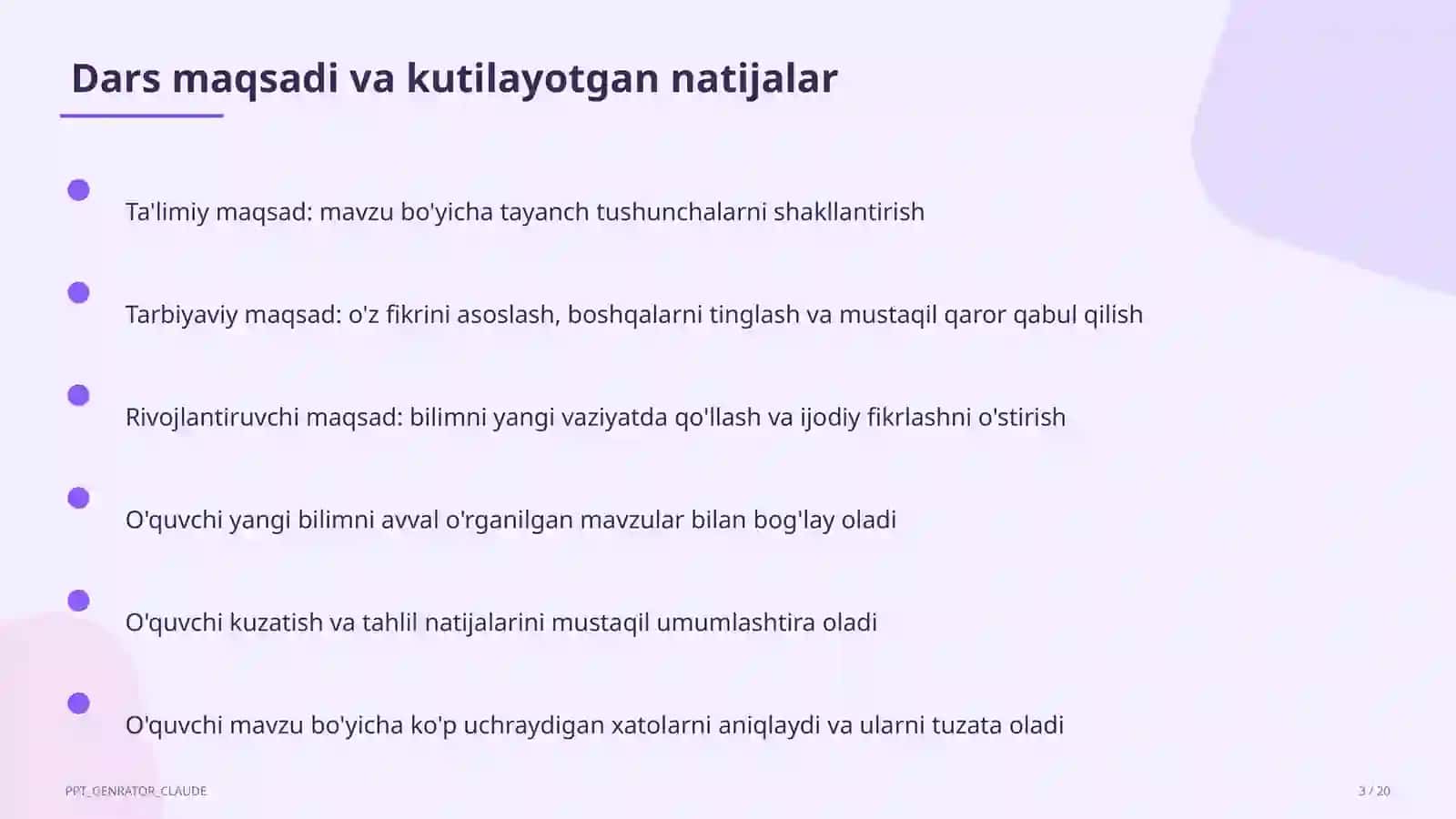 Hosila yordamida funksiyani tekshirish (11-sinf) 3