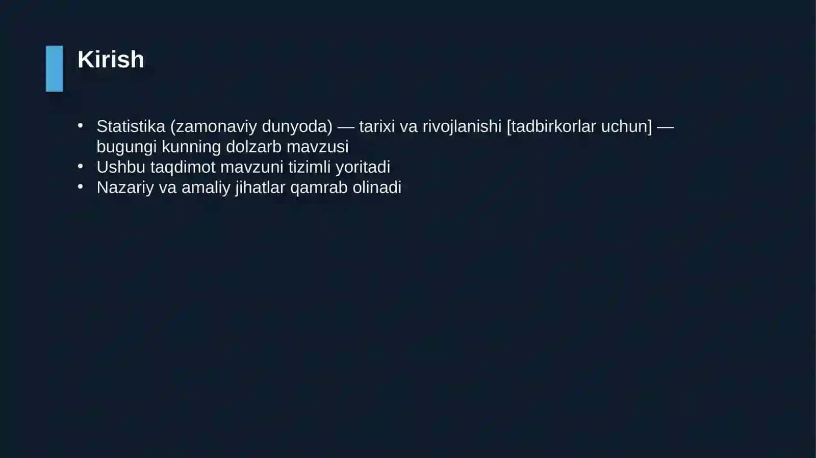 Statistika (zamonaviy dunyoda) — tarixi va rivojlanishi [tadbirkorlar uchun] 3