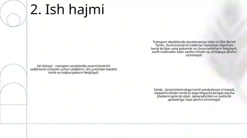 Transport Obyektlarida Dezaktivasiya Ishlarini Olib Borish Tartib 3