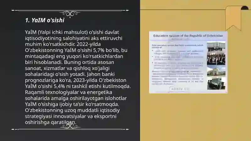 Mustaqillik yillarida O‘zbekiston Respublikasi rivojlanishining makroiqtisodiy ko‘rsatkichlari tahlili 3