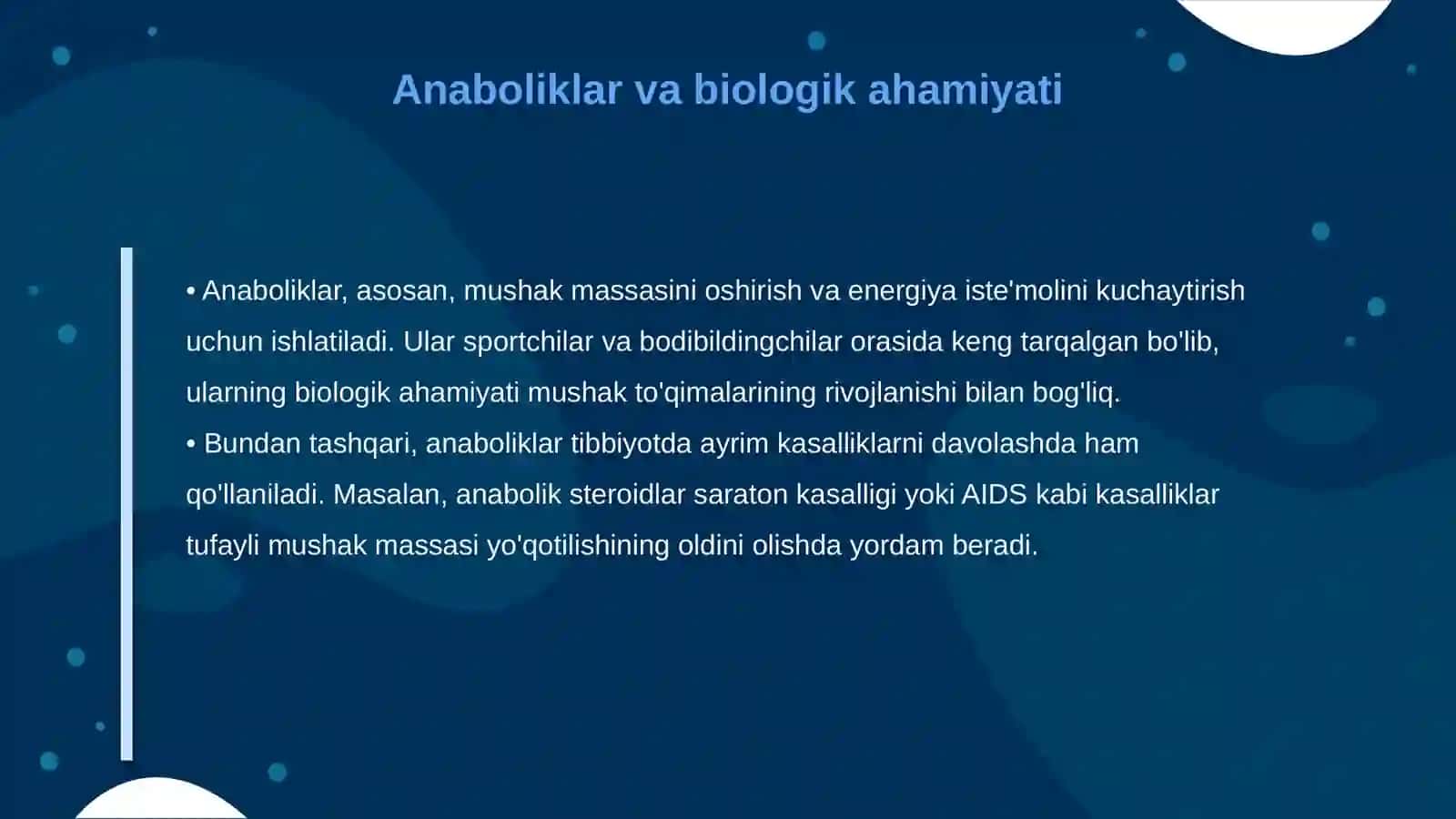 Anaboliklar biologik obyektdan ajratib olish va tahlil qilish 3