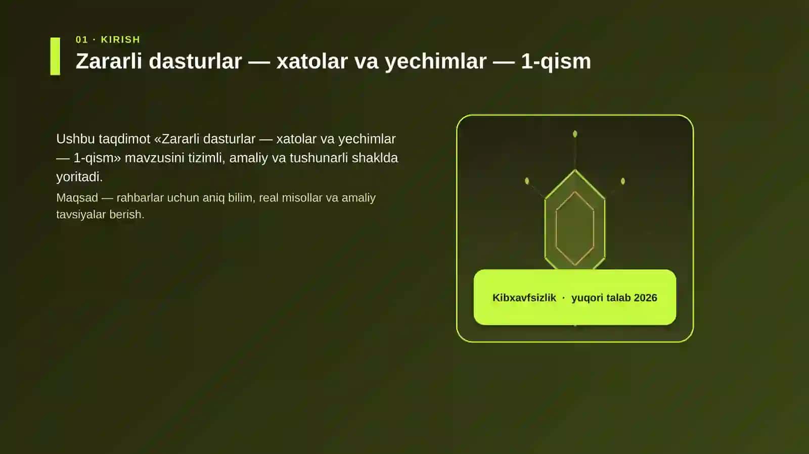 Zararli dasturlar — xatolar va yechimlar — 1-qism 3