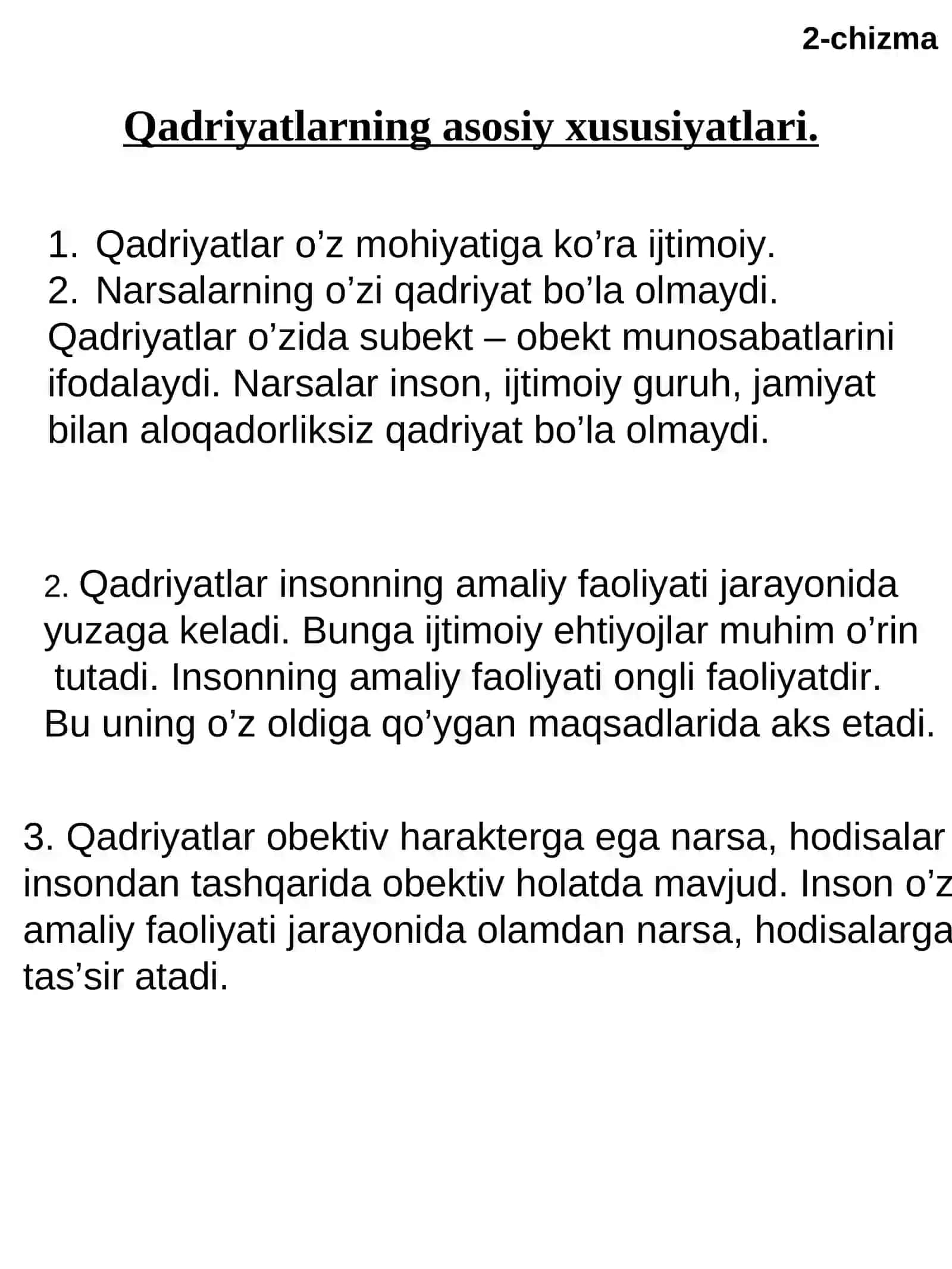 Aksiologiya – qadriyatlar to’g’risidagi falsafiy ta’limot 3