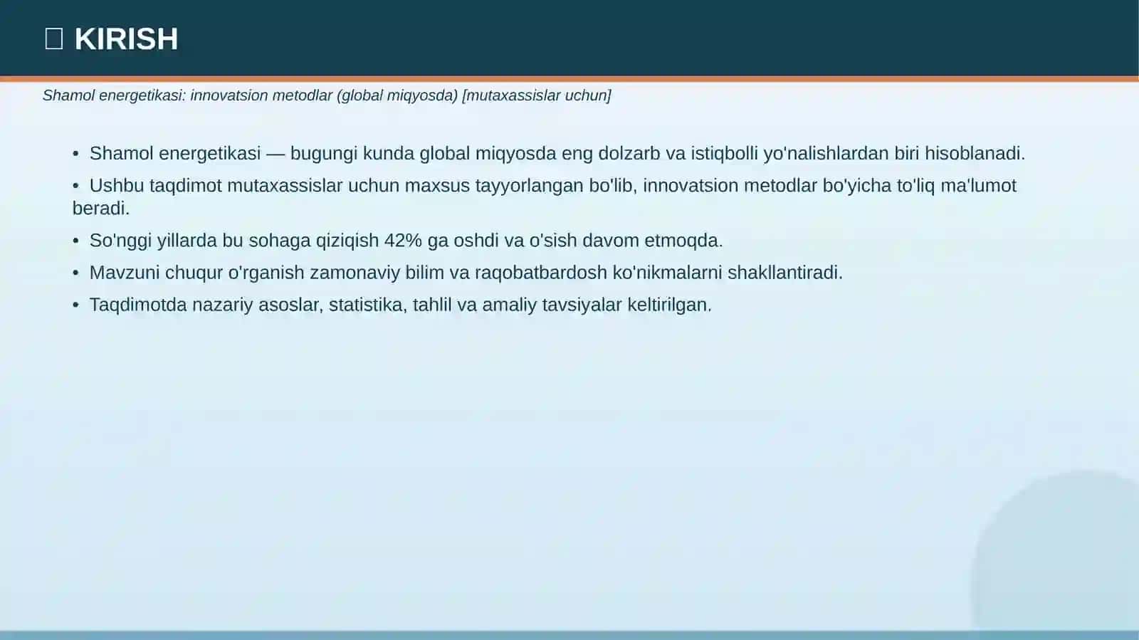SHAMOL ENERGETIKASI 3