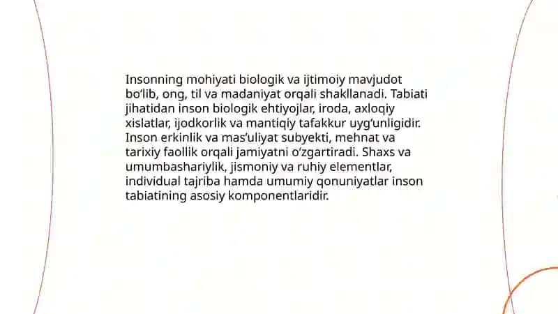 Inson falsafasi 3