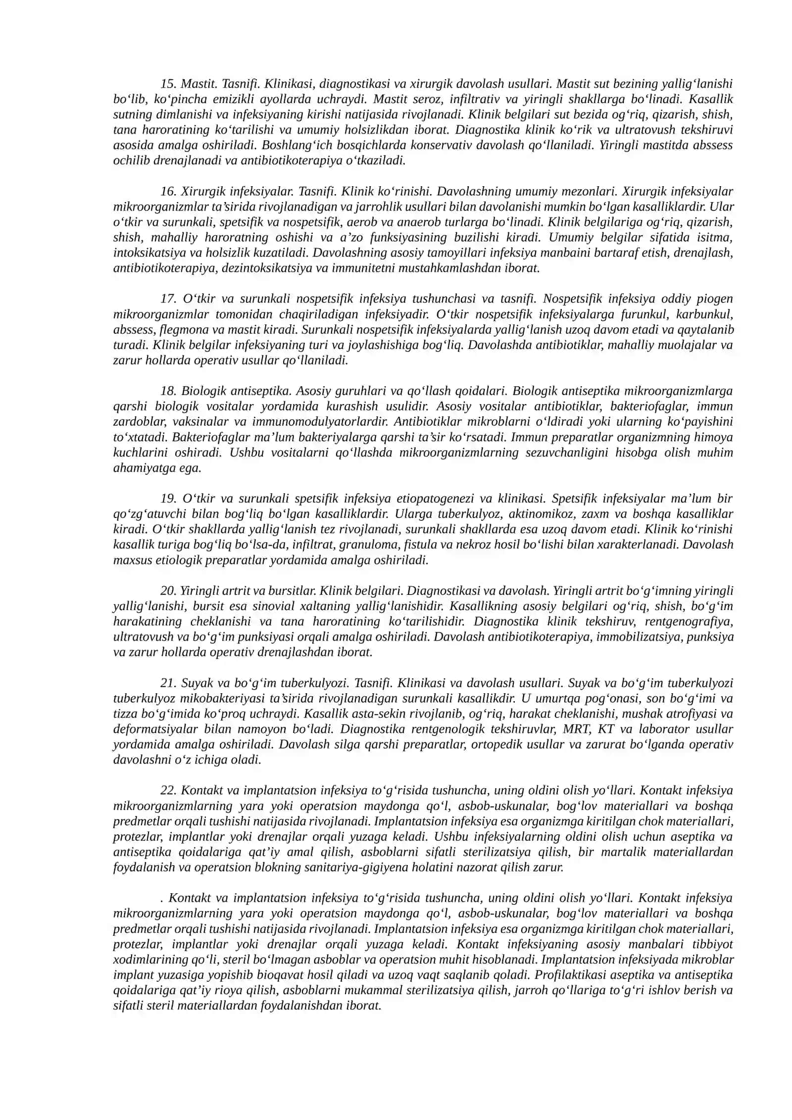 Xirurgik bo‘lim tuzilishi (strukturasi) 3