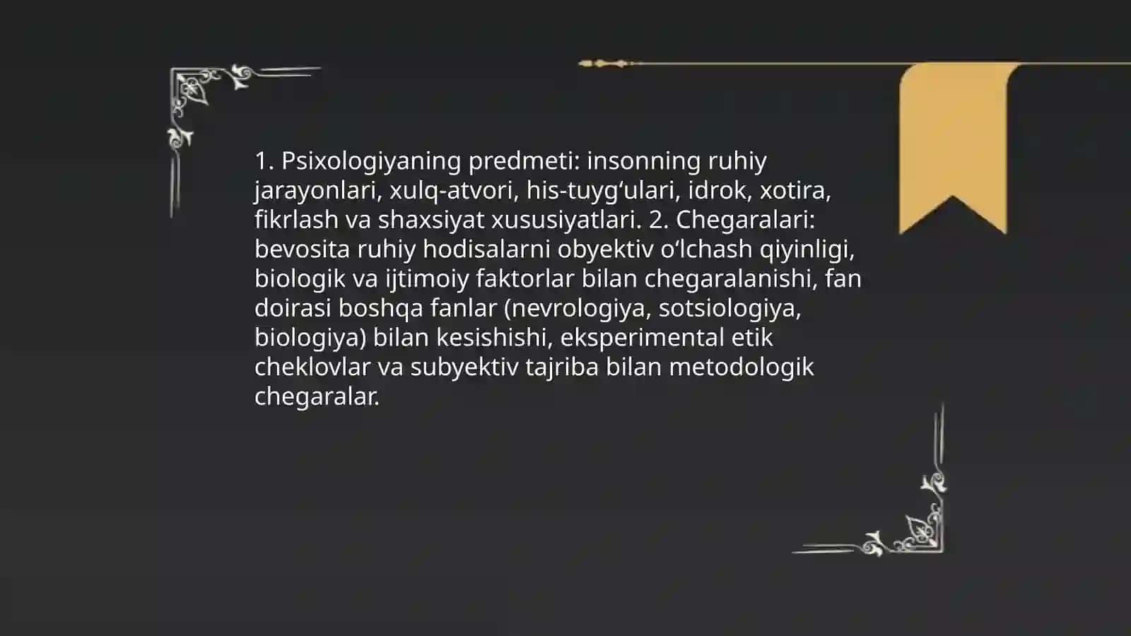 Psixologiya fani predmeti vazifalari va metodlari 3