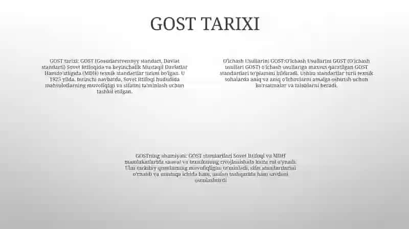 MELCHASH METHODS GOST 3