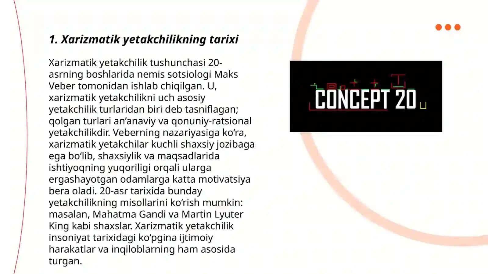 Xarizmatik yetakchilik konsepsiyasi 3