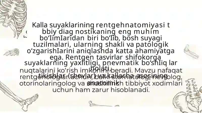 Kalla suyaklarining rentgenatomiyasi 3