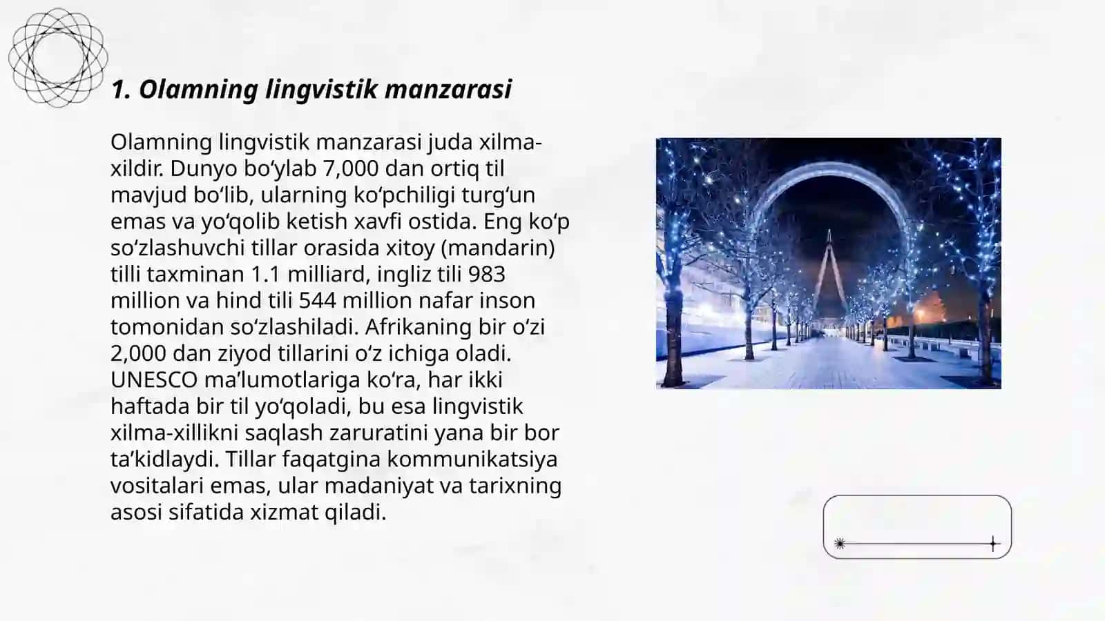 Olamning lingvistik manzarasi 3