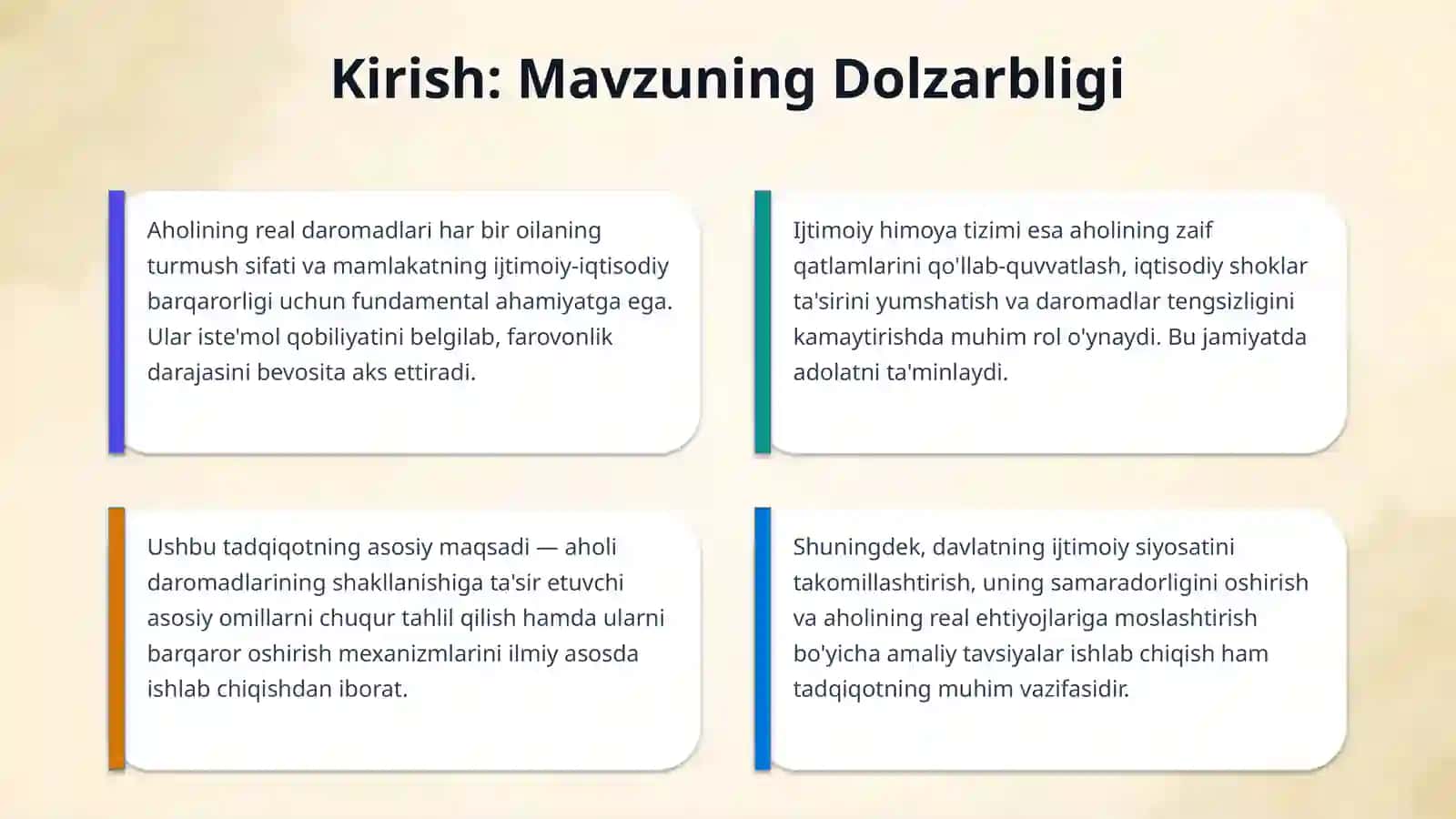 Aholining daromadlari va davlatning ijtimoiy siyosati 3