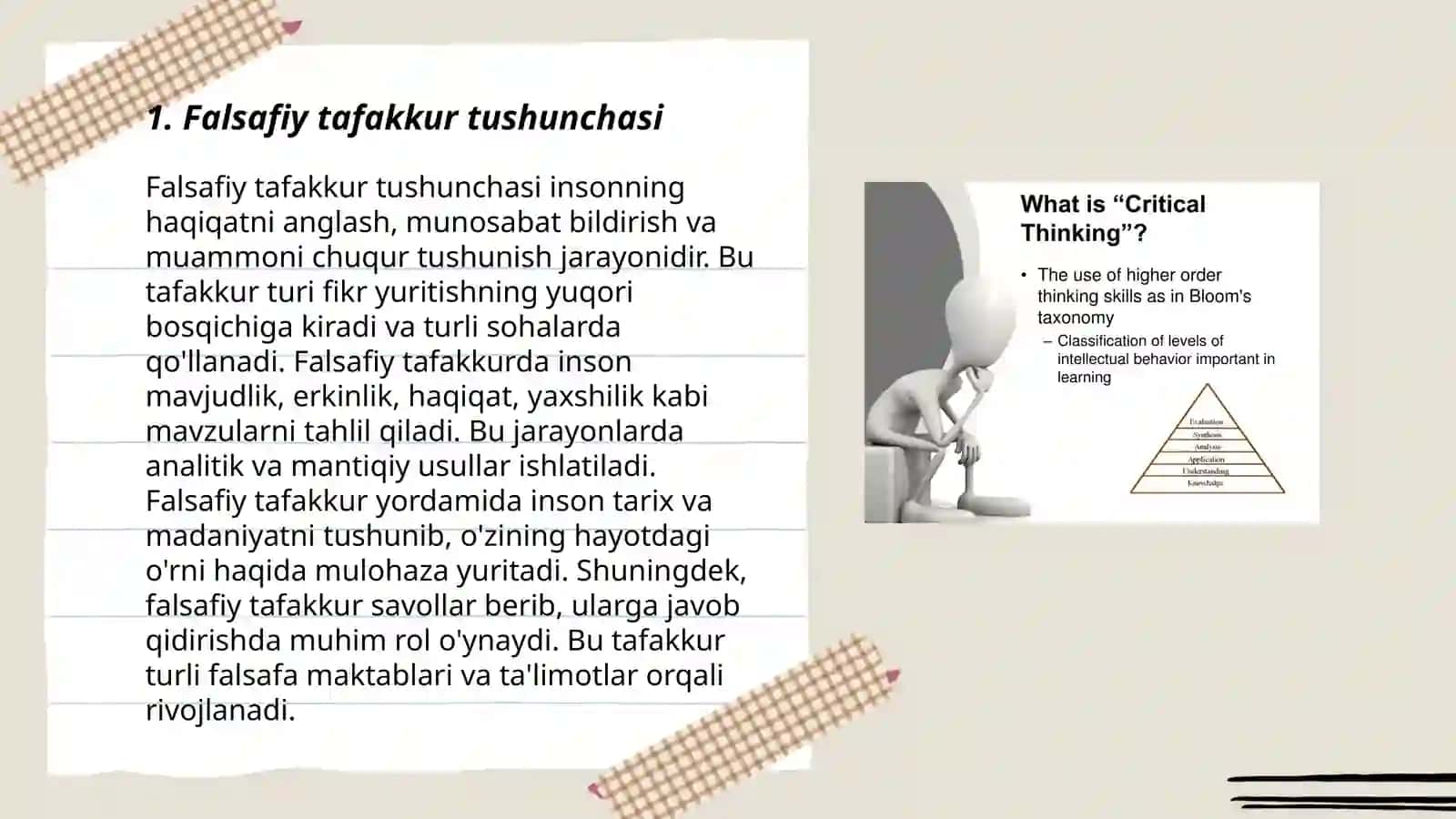 Falsafiy tafakkur taraqqiyot bosqichlari. Sharq falsafasi 3
